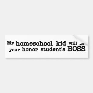 Pegatina Para Coche Homeschool Boss