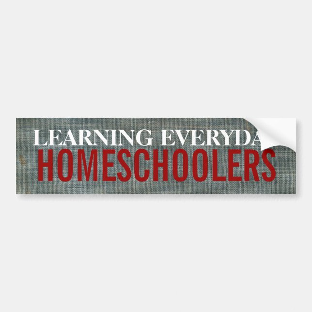 Pegatina Para Coche Homeschoolers (Frente)