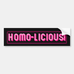 Pegatina Para Coche ¡Homo-Licious!