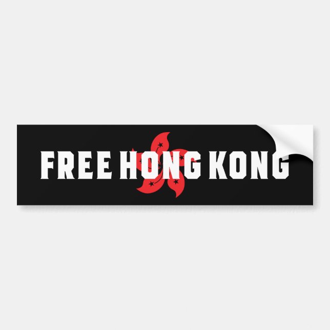 Pegatina Para Coche Hong Kong libre (Frente)