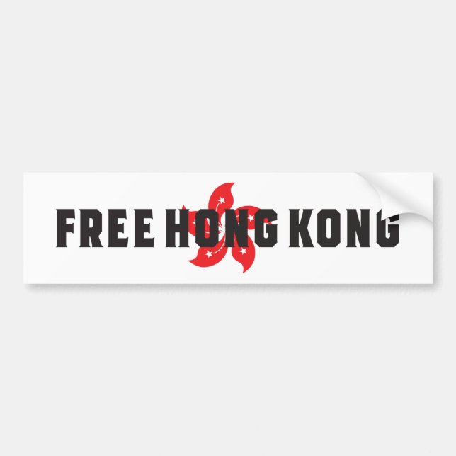 Pegatina Para Coche Hong Kong libre (Frente)