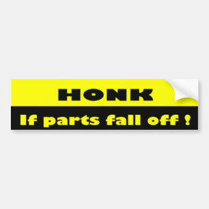 Pegatina Para Coche ¡Honk! Gracioso Humorístico