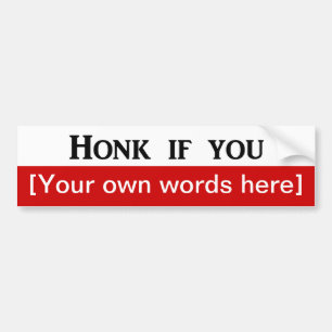 Pegatina Para Coche honk-if-you-template