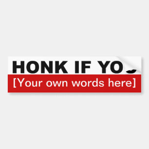 Pegatina Para Coche honk-if-you-template-02
