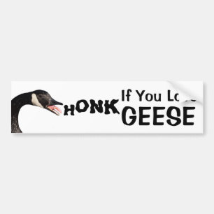Pegatina Para Coche HONK Si Amas Geese (Con Foto)