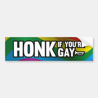Pegatina Para Coche Honk si eres gay