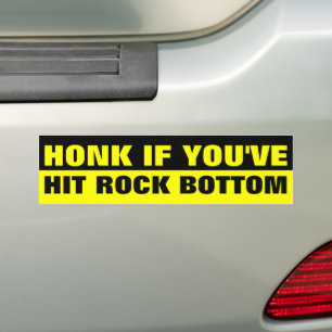 PEGATINA PARA COCHE HONK SI HAS GOLPEADO EL FONDO ROCK