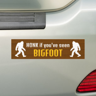 Pegatina Para Coche Honk si has visto a Bigfoot