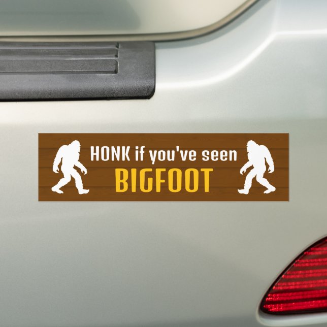 Pegatina Para Coche Honk si has visto a Bigfoot (en coche)