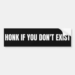 Pegatina Para Coche Honk si no existes