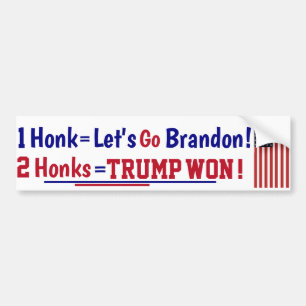 Pegatina Para Coche Honk Vamos Brandon Bumper Sticker