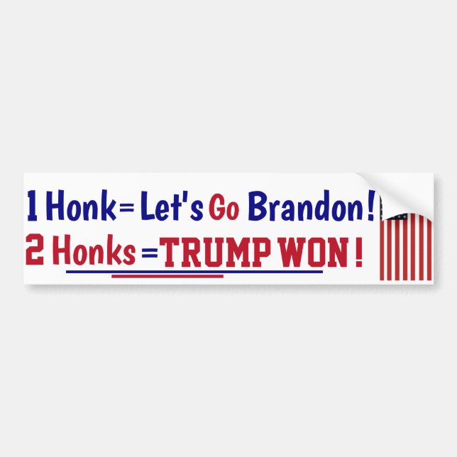 Pegatina Para Coche Honk Vamos Brandon Bumper Sticker (Frente)