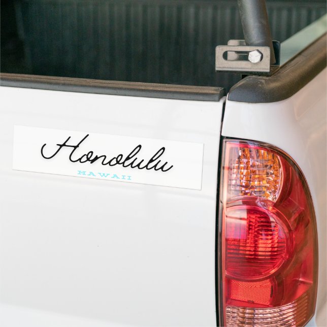 Pegatina Para Coche Honolulu Hawái (En Camión)