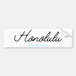 Pegatina Para Coche Honolulu Hawái