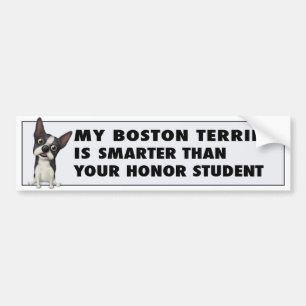 Pegatina Para Coche Honor BOST1 de Boston Terrier