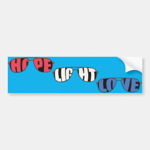 Pegatina Para Coche Hope Light Love Biden Bumper Sticker