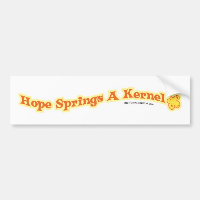 Pegatina Para Coche Hope Springs Eternal Kernel Dice (Frente)