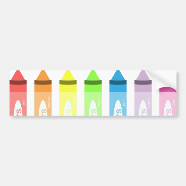 Pegatina Para Coche ¡Hora de colorear! (Frente)