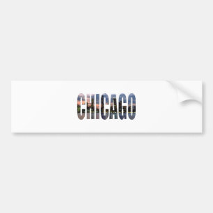 Pegatina Para Coche Horizonte de Chicago