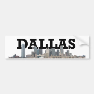 Pegatina Para Coche Horizonte de Dallas con Dallas en el cielo