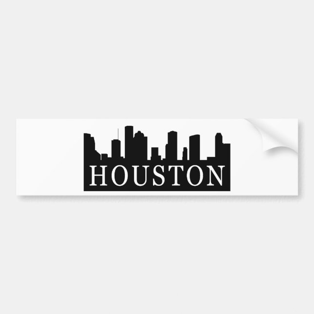 Pegatina Para Coche Horizonte de Houston (Frente)