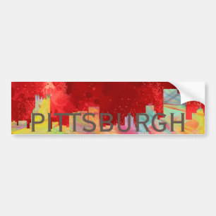 PEGATINA PARA COCHE HORIZONTE WB1- DE PITTSBURGH PENNSYLVANIA