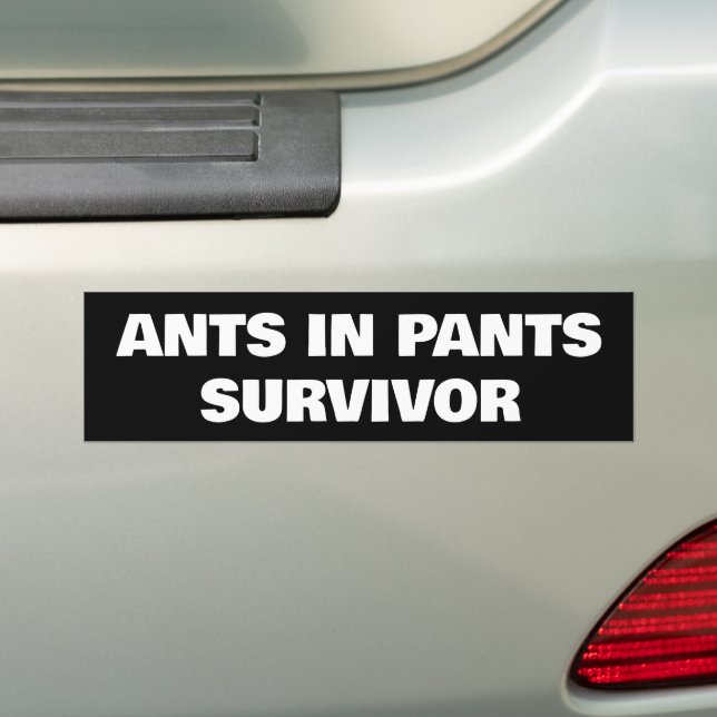 Pegatina Para Coche Hormigas en sobreviviente de pantalones (en coche)