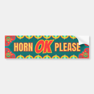 Pegatina Para Coche "Horn OK Please" Desi Truck Style