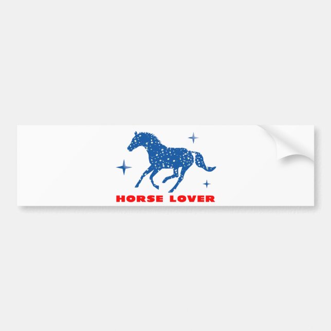 Pegatina Para Coche Horse Lover (Frente)