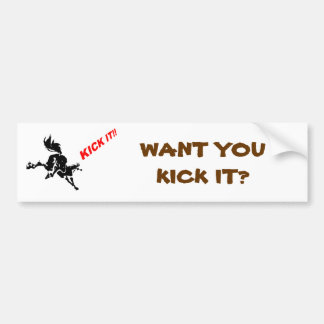 Pegatina Para Coche horse loves? to KICK IT!
