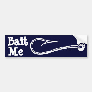 Pegatina Para Coche Hostigúeme gancho de pesca Bumpersticker
