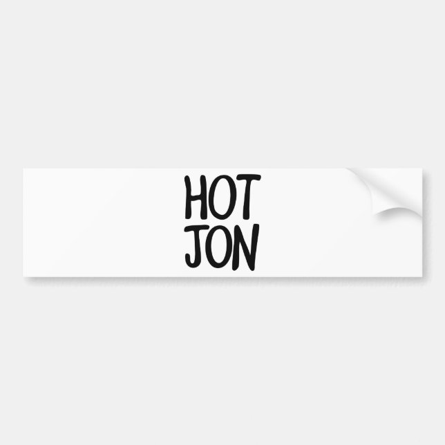 PEGATINA PARA COCHE HOT JON (Frente)