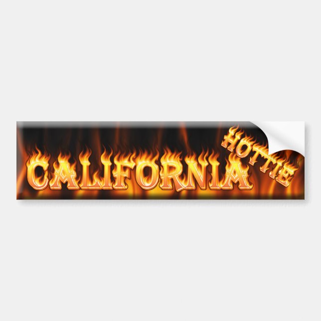 Pegatina Para Coche hottie de California (Frente)