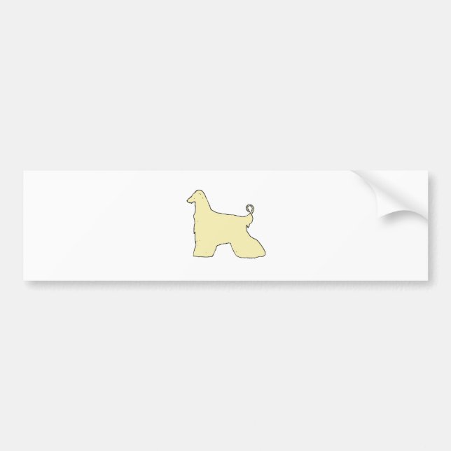 Pegatina Para Coche hound afghan (Frente)