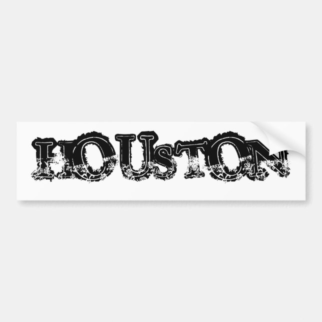 Pegatina Para Coche HOUSTON (BumperSticker) (Frente)