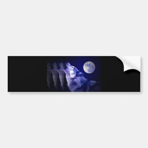 Pegatina Para Coche Howling Wolf