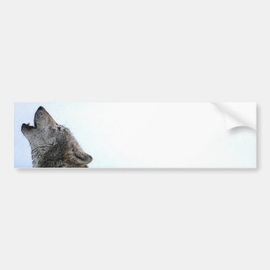 Pegatina Para Coche Howling Wolf in Snow
