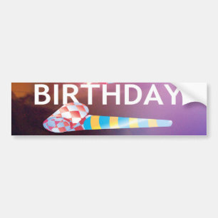 Pegatina Para Coche Hoy es mi arte de cumpleaños