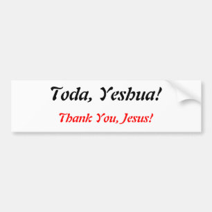 Pegatina Para Coche ¡Hoy, Yeshua!