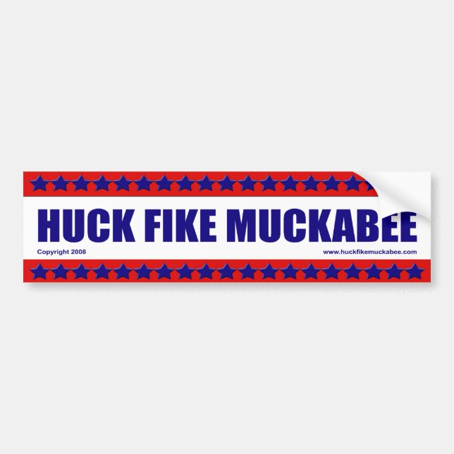 Pegatina Para Coche Huck Fike Muckabee (Frente)