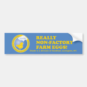 PEGATINA PARA COCHE HUEVO BUMPERSTICKER DE LA GRANJA DE NON-FACTORY