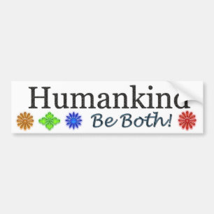 Pegatina Para Coche Humanidad, sea ambas