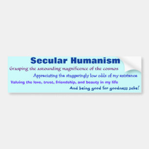 Pegatina Para Coche Humanismo secular