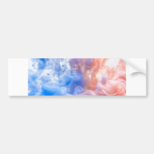 Pegatina Para Coche humo azul rojo