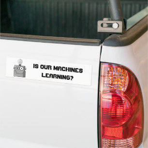 Pegatina Para Coche Humor de tecnología de aprendizaje automático