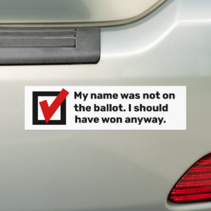 Pegatina Para Coche Humor electoral 2024