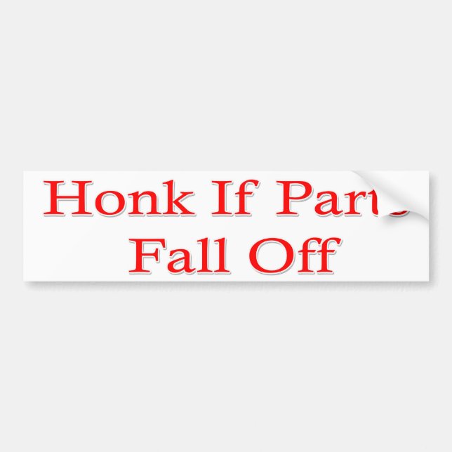 Pegatina Para Coche Humorística del parachoques (Frente)