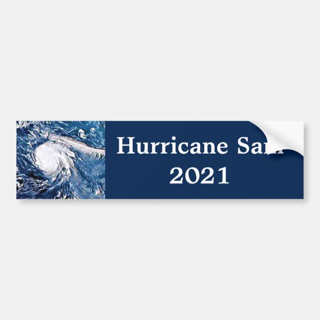 Pegatina Para Coche Huracán Sam 2021 Car Bumper Sticker (Frente)