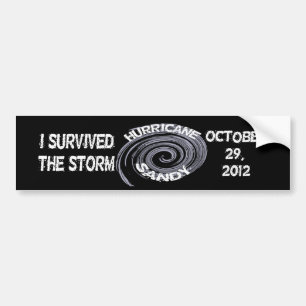 Pegatina Para Coche Huracán Sandy Bumper Sticker