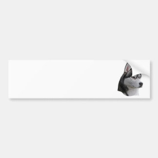 Pegatina Para Coche Husky siberiano - imagen estilizada - añada su